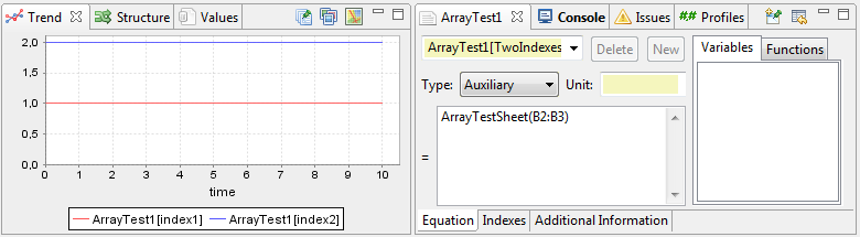 Array variable ArrayTest1[2] with sheet reference
