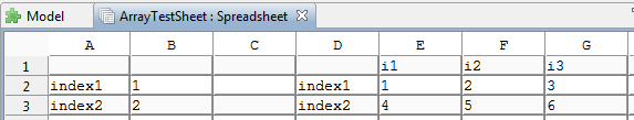 Spreadsheet for multidimensional variables