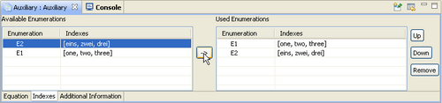Select enumerations for variables